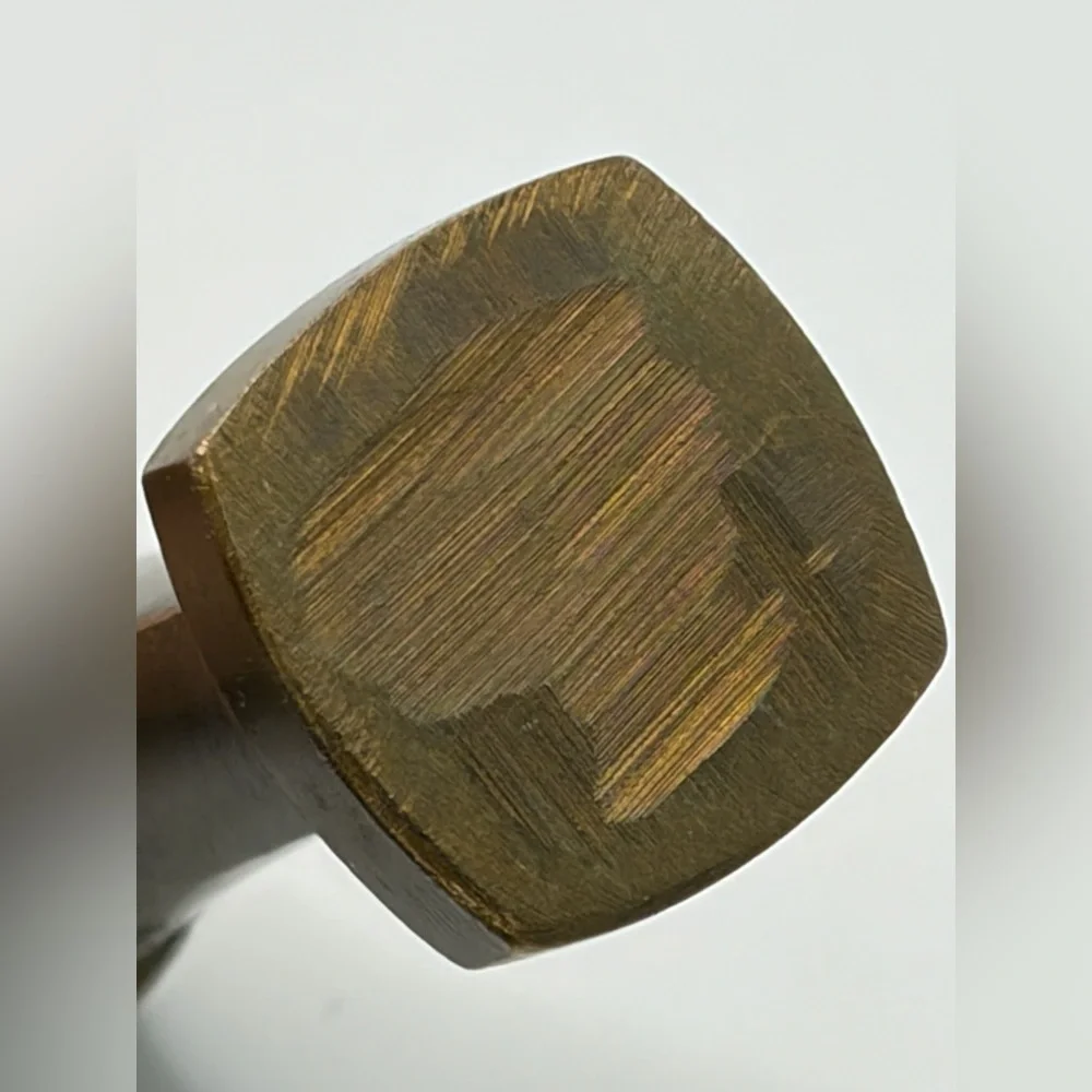 A. Dahl Signed Antique Art Nouveau Bronze Wax Seal, Blank Wax Seal Collectible